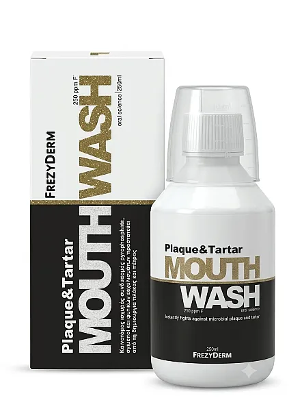 FREZYDERM PLAQUE+TAERTAR MOUTHWASH 250ML