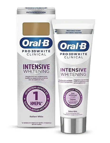 Oral-B Pro 3D White Clinical Intensive Whitening Toothpaste 75ml