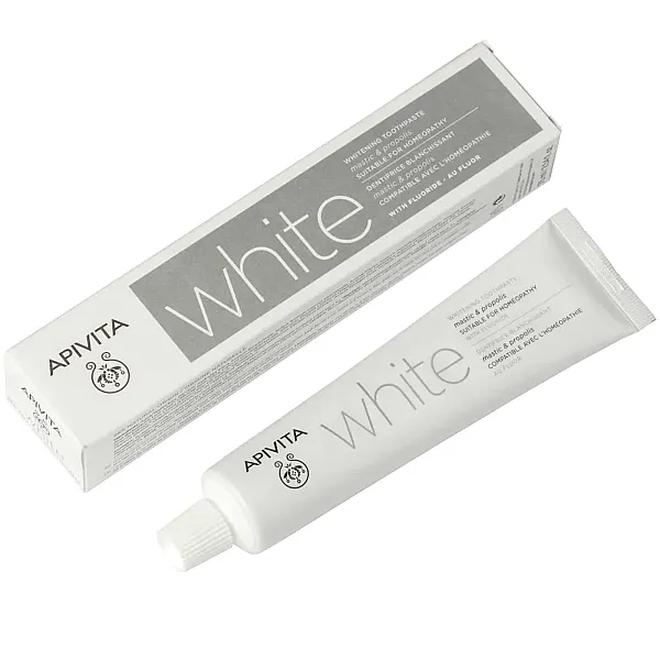 Apivita Whitening Toothpaste Suitable for Homeopathy 75ml