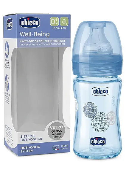 CHICCO 28711-30 ΜΠΙΜΠ.ΓΥΑΛ. WB UNISEX ΘΣ SLOW 150ML 0M