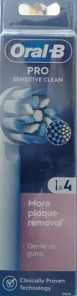 Oral-B Pro Sensitive Clean Soft Electric Toothbrush Replacement Head 4 Τεμάχια