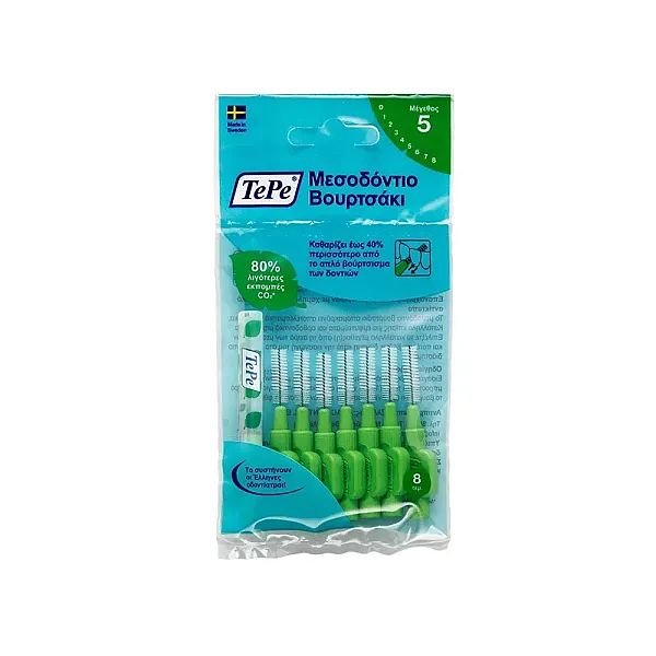 TePe Interdental Brush Original 8 Τεμάχια  Size 5 0.8mm