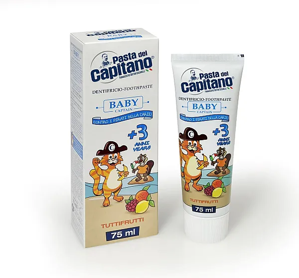 PASTA DEL CAPITANO BABY TOOTHPASTE TUTTIFRUTTI (+3 YEARS) 75 ML