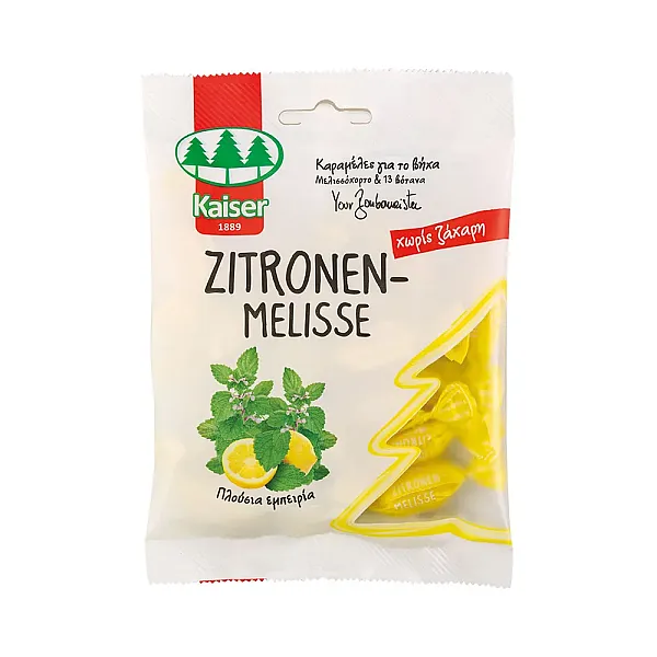 KAISER - Καραμέλες για τον βήχα με μελισσόχορτο & 13 βότανα - 75gr