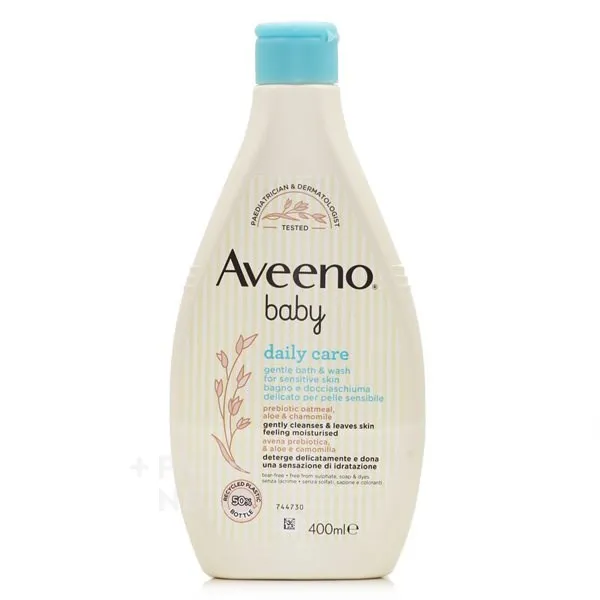 Aveeno Baby Daily Care Gentle Bath & Wash (400ml) - Shampoo & Shower Gel for Babies