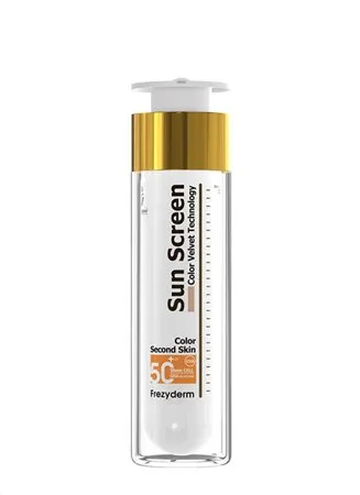 SUN SCREEN COLOR VELVET FACE SPF 50+ Αντηλιακό προσώπου με χρώμα